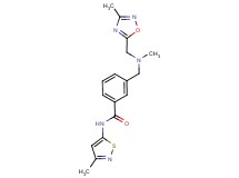 N-(3-methylisothiazol-5-yl)-3-({methyl[(3-methyl-1,2,4-oxadiazol-5-yl)methyl]amino}methyl)benzamide