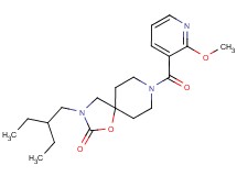 3-(2-ethylbutyl)-8-[(2-methoxypyridin-3-yl)carbonyl]-1-oxa-3,8-diazaspiro[4.5]decan-2-one