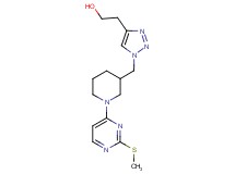 2-[1-({1-[2-(methylthio)-4-pyrimidinyl]-3-piperidinyl}methyl)-1H-1,2,3-triazol-4-yl]ethanol trifluoroacetate (salt)
