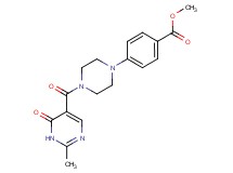 methyl 4-{4-[(2-methyl-6-oxo-1,6-dihydro-5-pyrimidinyl)carbonyl]-1-piperazinyl}benzoate