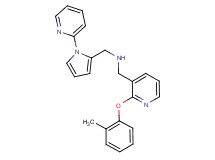1-[2-(2-methylphenoxy)-3-pyridinyl]-N-{[1-(2-pyridinyl)-1H-pyrrol-2-yl]methyl}methanamine