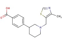 4-{1-[(4-methyl-1,3-thiazol-5-yl)methyl]piperidin-3-yl}benzoic acid
