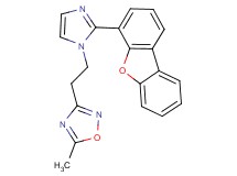 3-[2-(2-dibenzo[b,d]furan-4-yl-1H-imidazol-1-yl)ethyl]-5-methyl-1,2,4-oxadiazole
