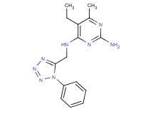 5-ethyl-6-methyl-N~4~-[(1-phenyl-1H-tetrazol-5-yl)methyl]pyrimidine-2,4-diamine