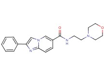 N-(2-morpholin-4-ylethyl)-2-phenylimidazo[1,2-a]pyridine-6-carboxamide