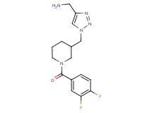 [(1-{[1-(3,4-difluorobenzoyl)-3-piperidinyl]methyl}-1H-1,2,3-triazol-4-yl)methyl]amine trifluoroacetate