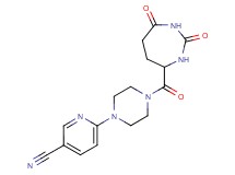 6-{4-[(2,7-dioxo-1,3-diazepan-4-yl)carbonyl]piperazin-1-yl}nicotinonitrile