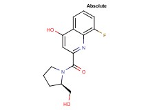 8-fluoro-2-{[(2R)-2-(hydroxymethyl)-1-pyrrolidinyl]carbonyl}-4-quinolinol