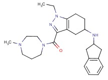 N-(2,3-dihydro-1H-inden-2-yl)-1-ethyl-3-[(4-methyl-1,4-diazepan-1-yl)carbonyl]-4,5,6,7-tetrahydro-1H-indazol-5-amine