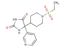 5-[1-(ethylsulfonyl)piperidin-4-yl]-5-pyridin-3-ylimidazolidine-2,4-dione