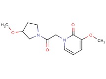 3-methoxy-1-[2-(3-methoxypyrrolidin-1-yl)-2-oxoethyl]pyridin-2(1H)-one