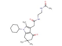 N-[2-(acetylamino)ethyl]-2-(1-cyclohexyl-2,6,6-trimethyl-4-oxo-4,5,6,7-tetrahydro-1H-indol-3-yl)acetamide