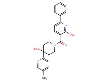 3-{[4-hydroxy-4-(5-methyl-2-pyridinyl)-1-piperidinyl]carbonyl}-6-phenyl-2-pyridinol