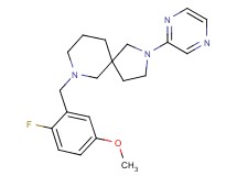 7-(2-fluoro-5-methoxybenzyl)-2-(2-pyrazinyl)-2,7-diazaspiro[4.5]decane