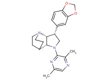 (3R*,3aR*,7aR*)-3-(1,3-benzodioxol-5-yl)-1-(3,6-dimethylpyrazin-2-yl)octahydro-4,7-ethanopyrrolo[3,2-b]pyridine