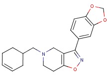 3-(1,3-benzodioxol-5-yl)-5-(3-cyclohexen-1-ylmethyl)-4,5,6,7-tetrahydroisoxazolo[4,5-c]pyridine