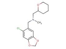 1-(6-chloro-1,3-benzodioxol-5-yl)-N-methyl-N-(tetrahydro-2H-pyran-2-ylmethyl)methanamine