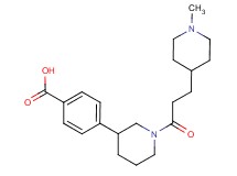 4-{1-[3-(1-methylpiperidin-4-yl)propanoyl]piperidin-3-yl}benzoic acid