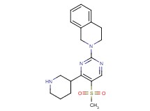 2-[5-(methylsulfonyl)-4-(3-piperidinyl)-2-pyrimidinyl]-1,2,3,4-tetrahydroisoquinoline hydrochloride