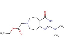 ethyl [2-(dimethylamino)-4-oxo-3,4,5,6,8,9-hexahydro-7H-pyrimido[4,5-d]azepin-7-yl]acetate