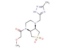 (4aR*,7aS*)-1-(methoxyacetyl)-4-[(3-methyl-1H-1,2,4-triazol-5-yl)methyl]octahydrothieno[3,4-b]pyrazine 6,6-dioxide