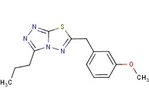 6-(3-methoxybenzyl)-3-propyl[1,2,4]triazolo[3,4-b][1,3,4]thiadiazole