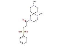 1,9-dimethyl-4-[3-(phenylsulfonyl)propanoyl]-1,4,9-triazaspiro[5.5]undecane