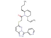 6-({2-[(2S*,6S*)-2-allyl-6-butyl-3,6-dihydro-1(2H)-pyridinyl]-2-oxoethyl}thio)-3-(3-pyridinyl)[1,2,4]triazolo[4,3-b]pyridazine