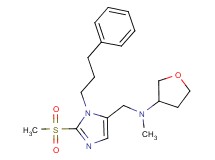 N-methyl-N-{[2-(methylsulfonyl)-1-(3-phenylpropyl)-1H-imidazol-5-yl]methyl}tetrahydro-3-furanamine
