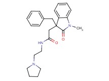 2-(3-benzyl-1-methyl-2-oxo-2,3-dihydro-1H-indol-3-yl)-N-(2-pyrrolidin-1-ylethyl)acetamide