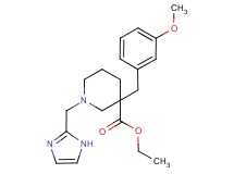 ethyl 1-(1H-imidazol-2-ylmethyl)-3-(3-methoxybenzyl)-3-piperidinecarboxylate