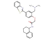 2-{4-(1,3-benzothiazol-2-yl)-2-[(dimethylamino)methyl]phenoxy}-N-(1,2,3,4-tetrahydro-1-naphthalenyl)acetamide