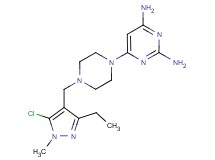 6-{4-[(5-chloro-3-ethyl-1-methyl-1H-pyrazol-4-yl)methyl]piperazin-1-yl}pyrimidine-2,4-diamine
