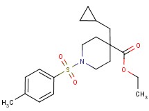 ethyl 4-(cyclopropylmethyl)-1-[(4-methylphenyl)sulfonyl]-4-piperidinecarboxylate