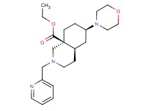 ethyl (4aR*,6R*,8aS*)-6-(4-morpholinyl)-2-(2-pyridinylmethyl)octahydro-8a(1H)-isoquinolinecarboxylate