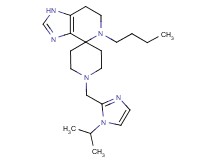 5-butyl-1'-[(1-isopropyl-1H-imidazol-2-yl)methyl]-1,5,6,7-tetrahydrospiro[imidazo[4,5-c]pyridine-4,4'-piperidine]