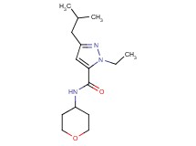 1-ethyl-3-isobutyl-N-(tetrahydro-2H-pyran-4-yl)-1H-pyrazole-5-carboxamide