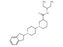 1'-(2,3-dihydro-1H-inden-2-yl)-N-(1-ethylpropyl)-1,4'-bipiperidine-3-carboxamide