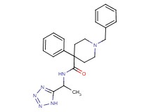 1-benzyl-4-phenyl-N-[1-(1H-tetrazol-5-yl)ethyl]-4-piperidinecarboxamide