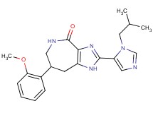 2-(1-isobutyl-1H-imidazol-5-yl)-7-(2-methoxyphenyl)-5,6,7,8-tetrahydroimidazo[4,5-c]azepin-4(1H)-one