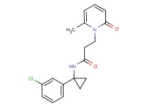N-[1-(3-chlorophenyl)cyclopropyl]-3-(6-methyl-2-oxopyridin-1(2H)-yl)propanamide