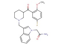 2-(3-{[3-(5-fluoro-2-methoxybenzoyl)-1-piperidinyl]methyl}-1H-indol-1-yl)acetamide