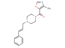 1-[(4-methyl-1,3-oxazol-5-yl)carbonyl]-4-[(2E)-3-phenylprop-2-en-1-yl]piperazine