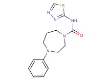 4-phenyl-N-1,3,4-thiadiazol-2-yl-1,4-diazepane-1-carboxamide