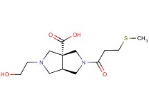 (3aR*,6aR*)-2-(2-hydroxyethyl)-5-[3-(methylthio)propanoyl]hexahydropyrrolo[3,4-c]pyrrole-3a(1H)-carboxylic acid