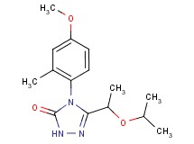 5-(1-isopropoxyethyl)-4-(4-methoxy-2-methylphenyl)-2,4-dihydro-3H-1,2,4-triazol-3-one