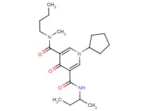 N-butyl-N'-(sec-butyl)-1-cyclopentyl-N-methyl-4-oxo-1,4-dihydro-3,5-pyridinedicarboxamide