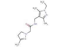 N-[(1-ethyl-3,5-dimethyl-1H-pyrazol-4-yl)methyl]-2-(3-methyl-4,5-dihydro-1H-pyrazol-1-yl)acetamide