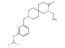 9-[3-(difluoromethoxy)benzyl]-2-ethyl-2,9-diazaspiro[5.5]undecan-3-one