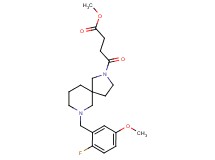 methyl 4-[7-(2-fluoro-5-methoxybenzyl)-2,7-diazaspiro[4.5]dec-2-yl]-4-oxobutanoate